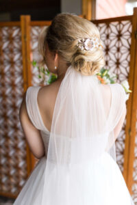Bride's portraits at the pines event center