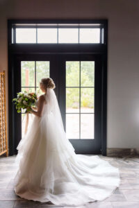 Bride's portraits at the pines event center