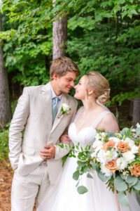 Bride's portraits at the pines event center