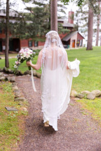 Bride & Groom First Look at Chippewa Retreat Resort