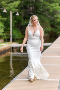 Bride & Groom First Look at Chippewa Retreat Resort