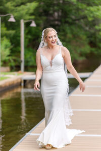 Bride & Groom First Look at Chippewa Retreat Resort
