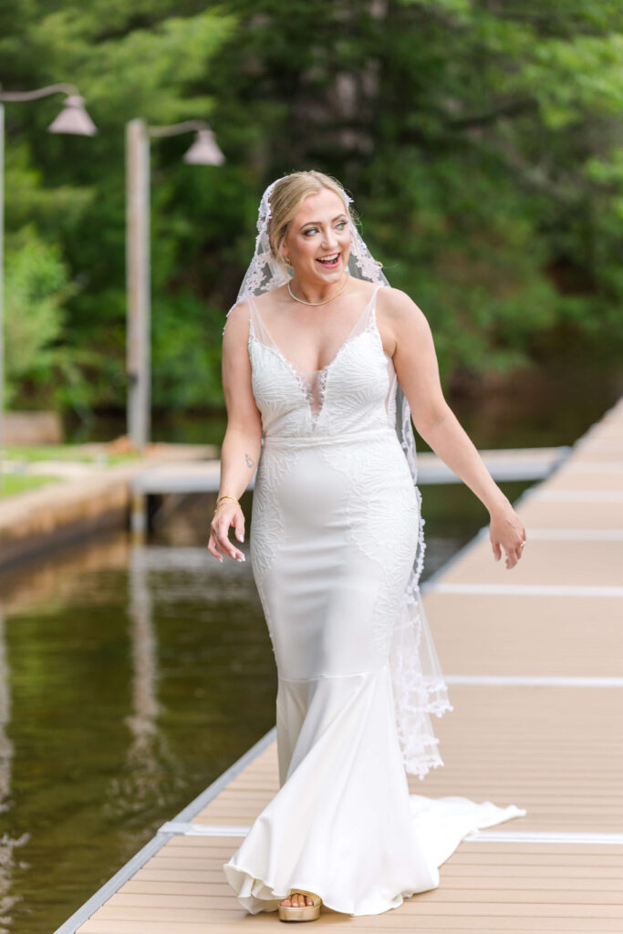 Bride & Groom First Look at Chippewa Retreat Resort