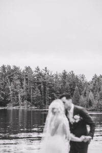 Bride & Groom First Look at Chippewa Retreat Resort