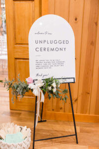 Wedding Ceremony indoors at Chippewa Retreat Resort