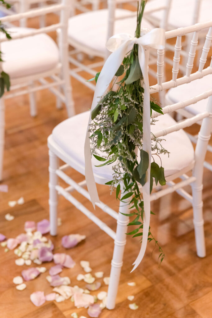 Wedding Ceremony indoors at Chippewa Retreat Resort