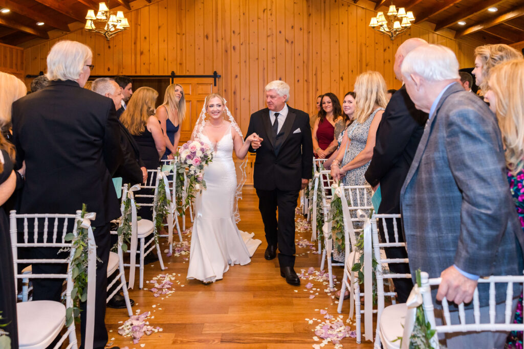 Wedding Ceremony indoors at Chippewa Retreat Resort
