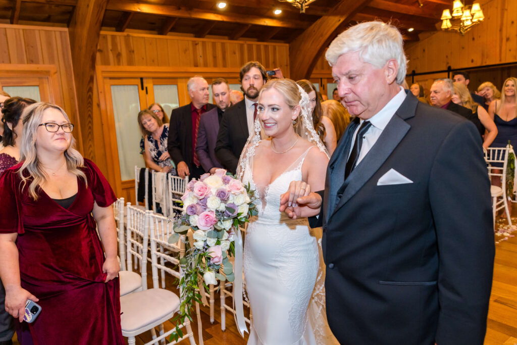 Wedding Ceremony indoors at Chippewa Retreat Resort