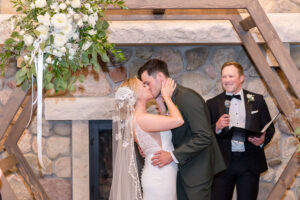 Wedding Ceremony indoors at Chippewa Retreat Resort