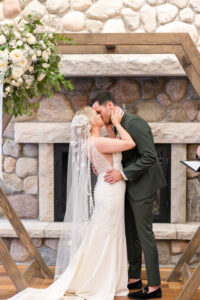 Wedding Ceremony indoors at Chippewa Retreat Resort