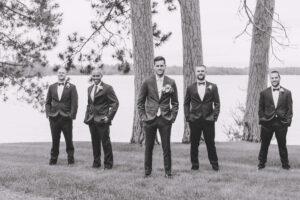 Groom & Groomsmen at Chippewa Retreat Resort