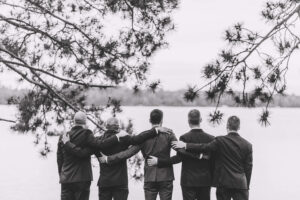 Groom & Groomsmen at Chippewa Retreat Resort
