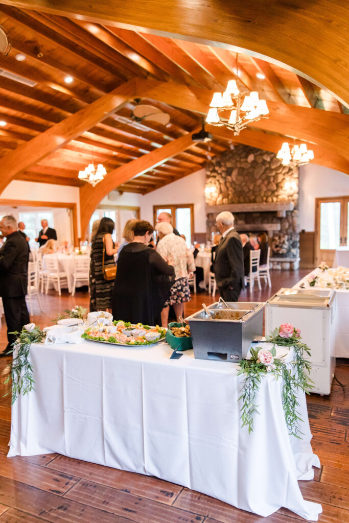 rehearsal dinner at White Oak Grill at Chippewa Retreat